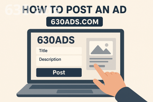 How to Post an Ad on 630ads.com, Step-by-Step Guide to Posting Ads, Marketplace Ad Posting Guide, Classified Ad Posting Tips