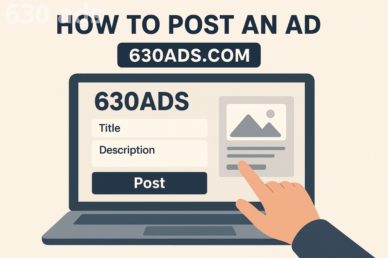 How to Post an Ad on 630ads.com, Step-by-Step Guide to Posting Ads, Marketplace Ad Posting Guide, Classified Ad Posting Tips